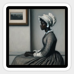 Whistler's Mother Reimagined: Empowering Black History Month Sticker